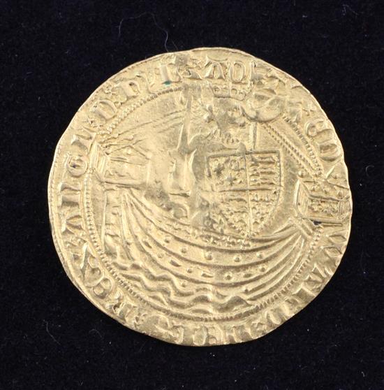 An Edward III gold half noble, pre-Treaty period 1356-61,